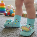 Blue Cupcake Baby Socks with Grip