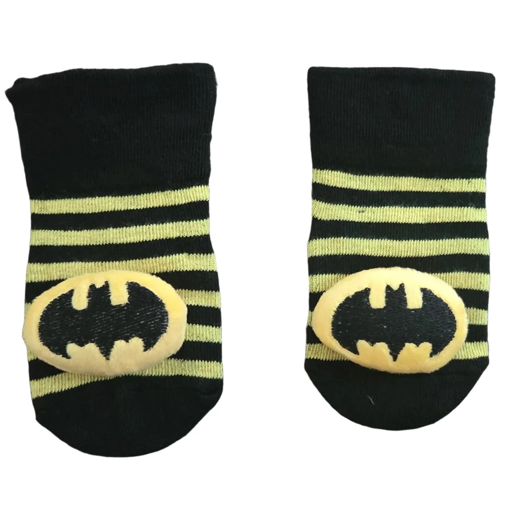 Superhero Baby Socks with Grip