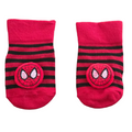 Superhero Red Baby Socks with Grip