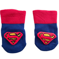 Superhero Red & Blue Baby Socks with Grip